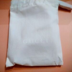 Gucci White Dust Bag With White Letters